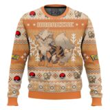 Hooktab Pokemon Gen 1 Arcanine Ugly Christmas Sweater