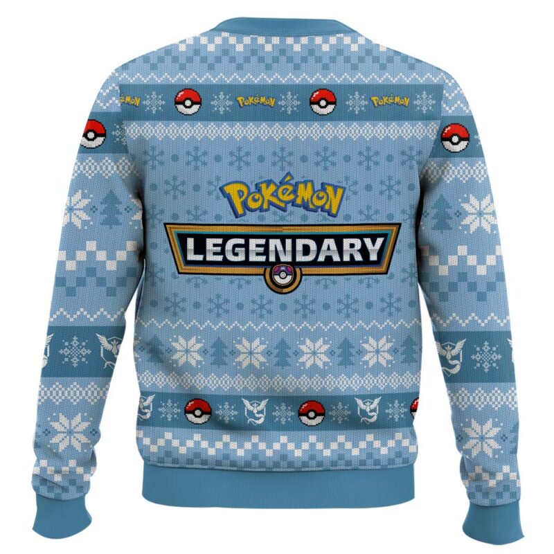 Hooktab Pokemon Gen 1 Articuno Ugly Christmas Sweater Hooktab Pokemon Gen 1 Articuno Ugly Christmas Sweater