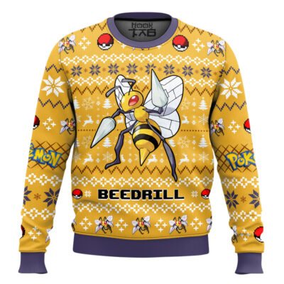 Hooktab Pokemon Gen 1 Beedrill Ugly Christmas Sweater