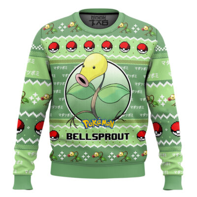 Hooktab Pokemon Gen 1 Bellsprout Ugly Christmas Sweater