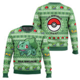 Hooktab Pokemon Gen 1 Bulbasaur Ugly Christmas Sweater