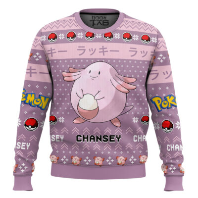 Hooktab Pokemon Gen 1 Chansey Ugly Christmas Sweater