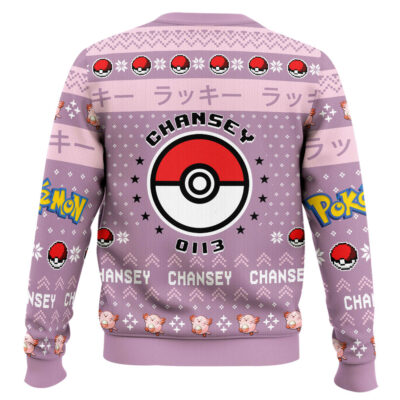 Hooktab Pokemon Gen 1 Chansey Ugly Christmas Sweater