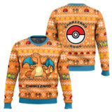 Hooktab Pokemon Gen 1 Charizard Ugly Christmas Sweater