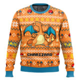 Hooktab Pokemon Gen 1 Charizard Ugly Christmas Sweater
