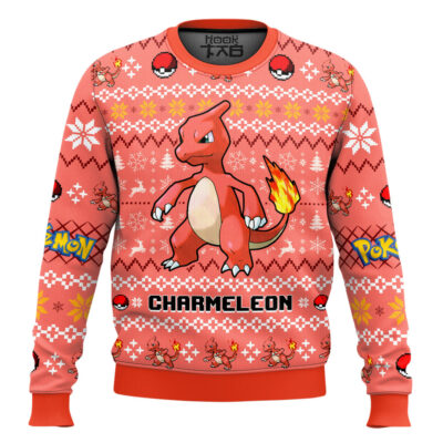 Hooktab Pokemon Gen 1 Charmeleon Ugly Christmas Sweater