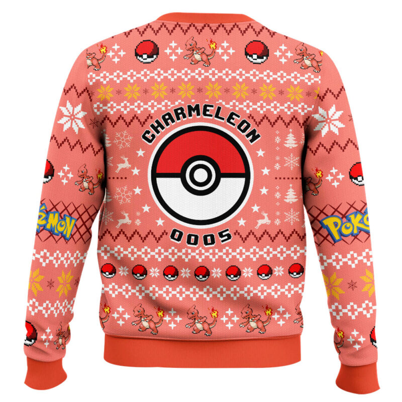 Hooktab Pokemon Gen 1 Charmeleon Ugly Christmas Sweater Hooktab Pokemon Gen 1 Charmeleon Ugly Christmas Sweater