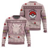 Hooktab Pokemon Gen 1 Clefable Ugly Christmas Sweater