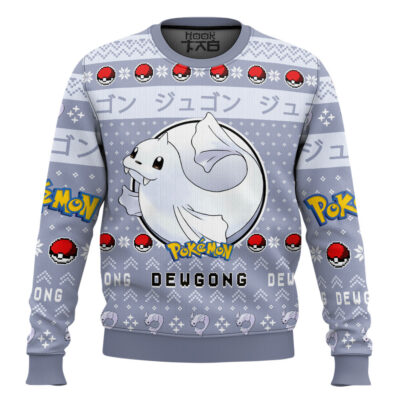 Hooktab Pokemon Gen 1 Dewgong Ugly Christmas Sweater