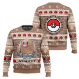 Hooktab Pokemon Gen 1 Diglett Ugly Christmas Sweater
