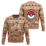 Hooktab Pokemon Gen 1 Dodrio Ugly Christmas Sweater