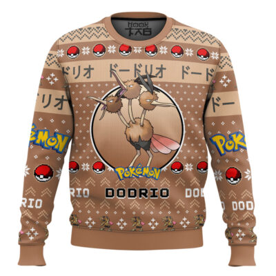 Hooktab Pokemon Gen 1 Dodrio Ugly Christmas Sweater