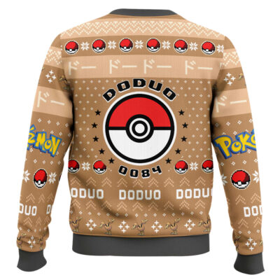 Hooktab Pokemon Gen 1 Doduo Ugly Christmas Sweater