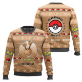 Hooktab Pokemon Gen 1 Doduo Ugly Christmas Sweater