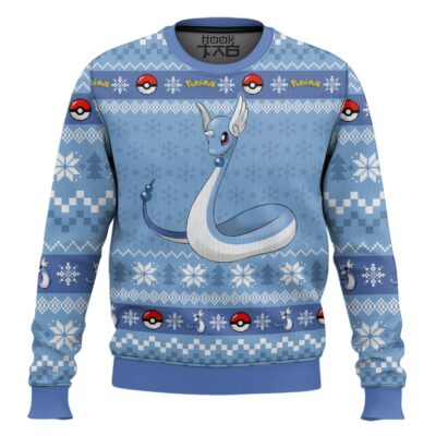 Hooktab Pokemon Gen 1 Dragonair Ugly Christmas Sweater