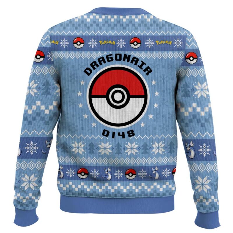 Hooktab Pokemon Gen 1 Dragonair Ugly Christmas Sweater Hooktab Pokemon Gen 1 Dragonair Ugly Christmas Sweater