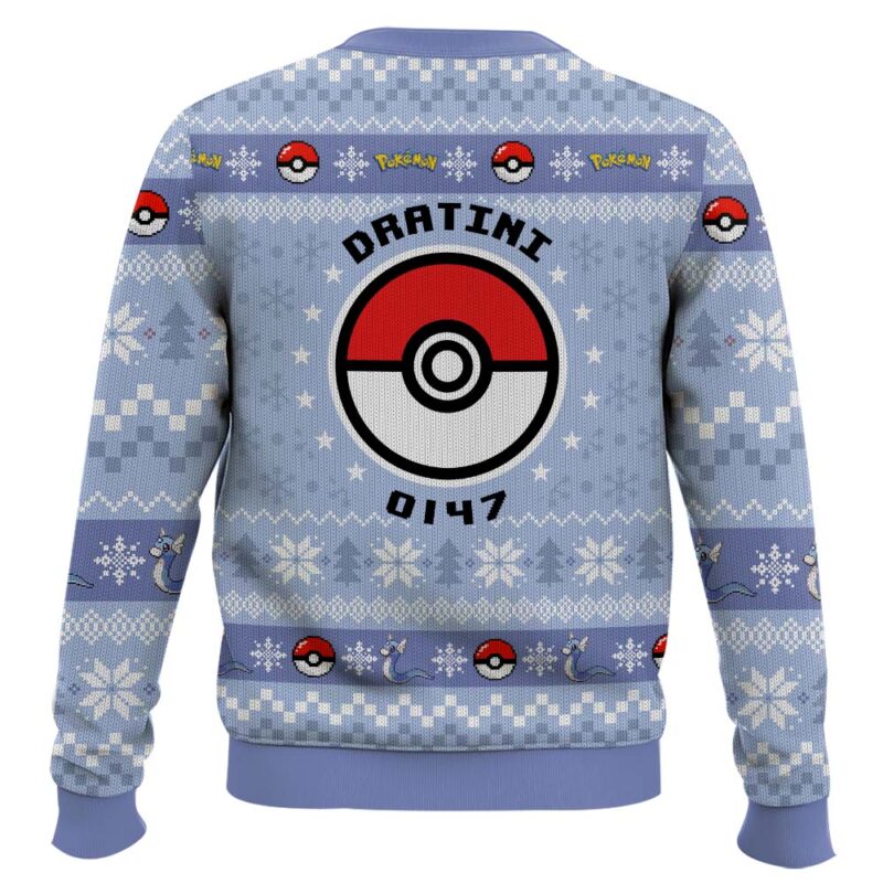 Hooktab Pokemon Gen 1 Dratini Ugly Christmas Sweater Hooktab Pokemon Gen 1 Dratini Ugly Christmas Sweater