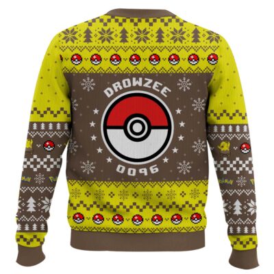 Hooktab Pokemon Gen 1 Drowzee Ugly Christmas Sweater