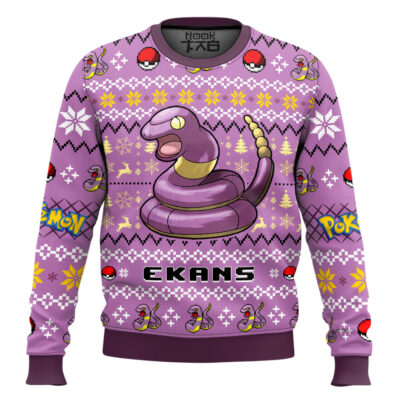 Hooktab Pokemon Gen 1 Ekans Ugly Christmas Sweater