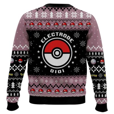 Hooktab Pokemon Gen 1 Electrode Ugly Christmas Sweater