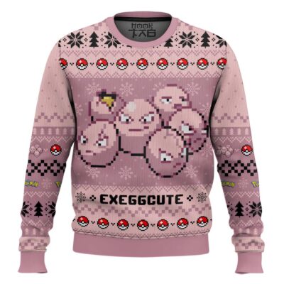 Hooktab Pokemon Gen 1 Exeggcute Ugly Christmas Sweater