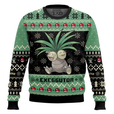 Hooktab Pokemon Gen 1 Exeggutor Ugly Christmas Sweater