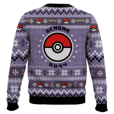 Hooktab Pokemon Gen 1 Gengar Ugly Christmas Sweater