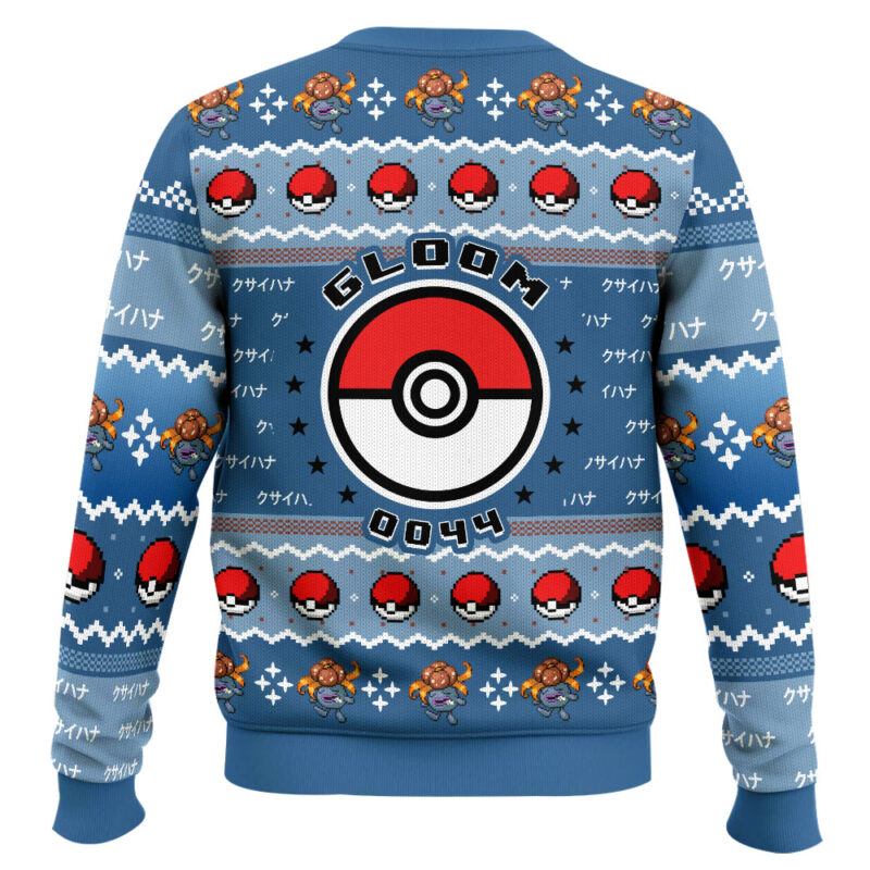 Hooktab Pokemon Gen 1 Gloom Ugly Christmas Sweater Hooktab Pokemon Gen 1 Gloom Ugly Christmas Sweater
