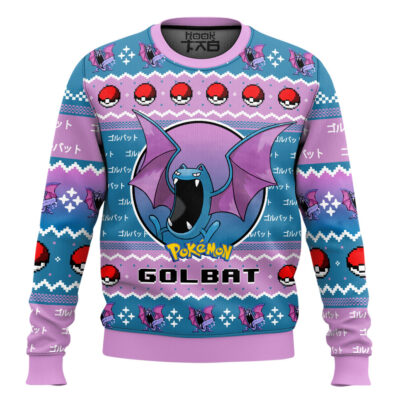 Hooktab Pokemon Gen 1 Golbat Ugly Christmas Sweater