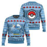 Hooktab Pokemon Gen 1 Golduck Ugly Christmas Sweater
