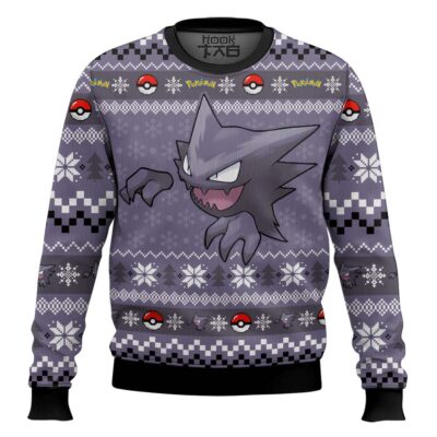 Hooktab Pokemon Gen 1 Haunter Ugly Christmas Sweater