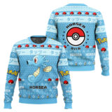 Hooktab Pokemon Gen 1 Horsea Ugly Christmas Sweater