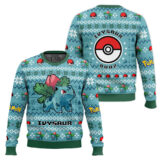 Hooktab Pokemon Gen 1 Ivysaur Ugly Christmas Sweater