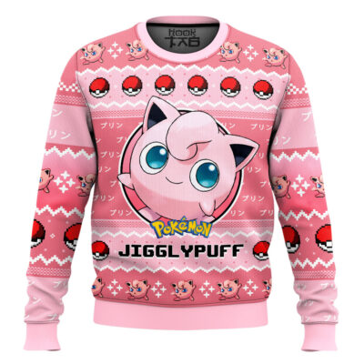 Hooktab Pokemon Gen 1 Jigglypuff Ugly Christmas Sweater