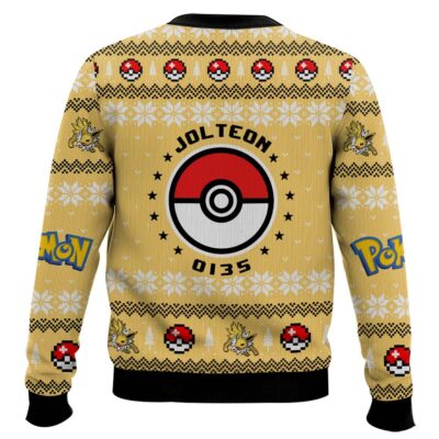 Hooktab Pokemon Gen 1 Jolteon Ugly Christmas Sweater