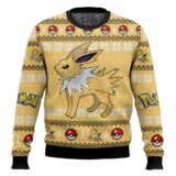 Hooktab Pokemon Gen 1 Jolteon Ugly Christmas Sweater