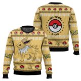 Hooktab Pokemon Gen 1 Jolteon Ugly Christmas Sweater