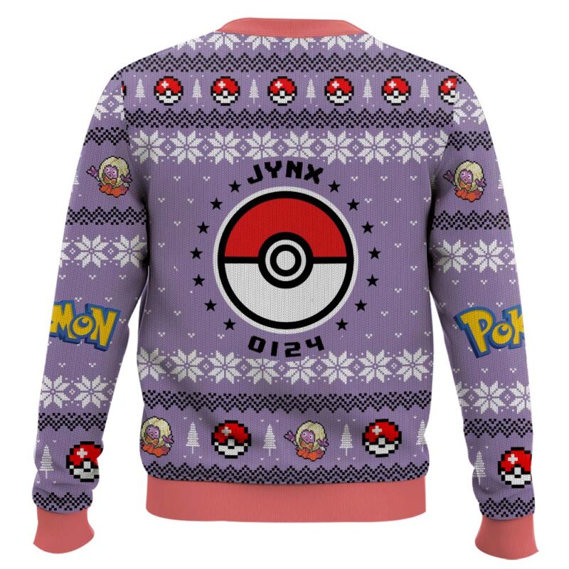Hooktab Pokemon Gen 1 Jynx Ugly Christmas Sweater Hooktab Pokemon Gen 1 Jynx Ugly Christmas Sweater
