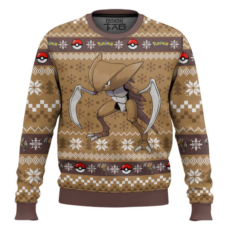 Hooktab Pokemon Gen 1 Kabutops Ugly Christmas Sweater Hooktab Pokemon Gen 1 Kabutops Ugly Christmas Sweater
