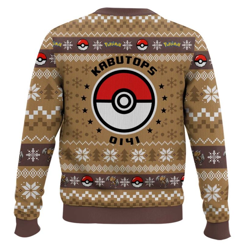 Hooktab Pokemon Gen 1 Kabutops Ugly Christmas Sweater Hooktab Pokemon Gen 1 Kabutops Ugly Christmas Sweater
