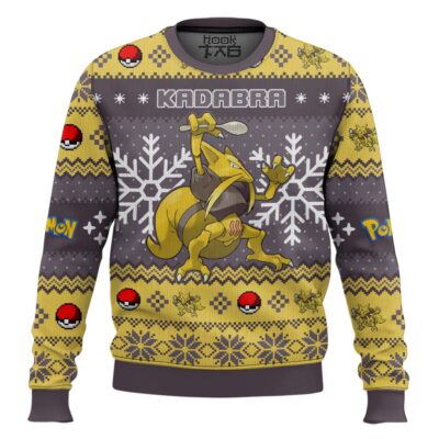 Hooktab Pokemon Gen 1 Kadabra Ugly Christmas Sweater