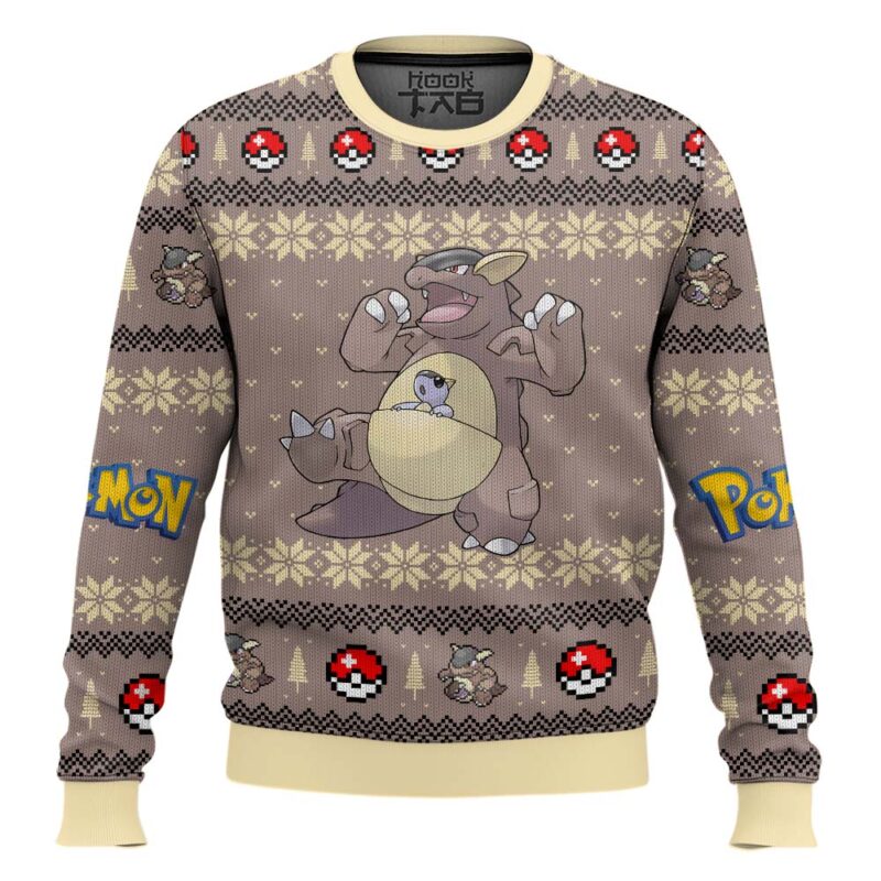 Hooktab Pokemon Gen 1 Kangaskhan Ugly Christmas Sweater