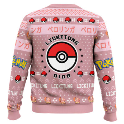 Hooktab Pokemon Gen 1 Lickitung Ugly Christmas Sweater