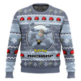 Hooktab Pokemon Gen 1 Machamp Ugly Christmas Sweater