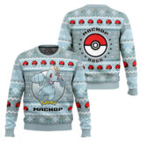 Hooktab Pokemon Gen 1 Machop Ugly Christmas Sweater