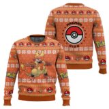 Hooktab Pokemon Gen 1 Magmar Ugly Christmas Sweater