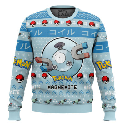 Hooktab Pokemon Gen 1 Magnemite Ugly Christmas Sweater