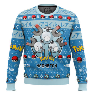 Hooktab Pokemon Gen 1 Magneton Ugly Christmas Sweater