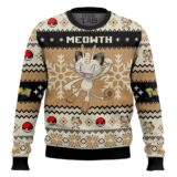 Hooktab Pokemon Gen 1 Meowth Ugly Christmas Sweater