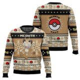 Hooktab Pokemon Gen 1 Meowth Ugly Christmas Sweater